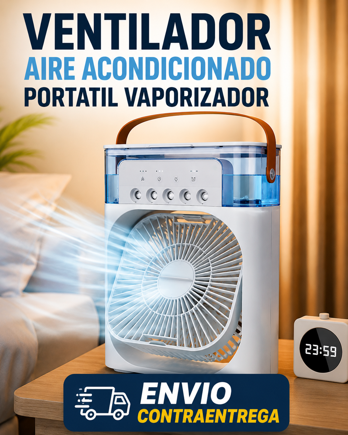 ❄️💨 Ventilador Aire Acondicionado Portátil Vaporizador | 🚚 Contra Entrega