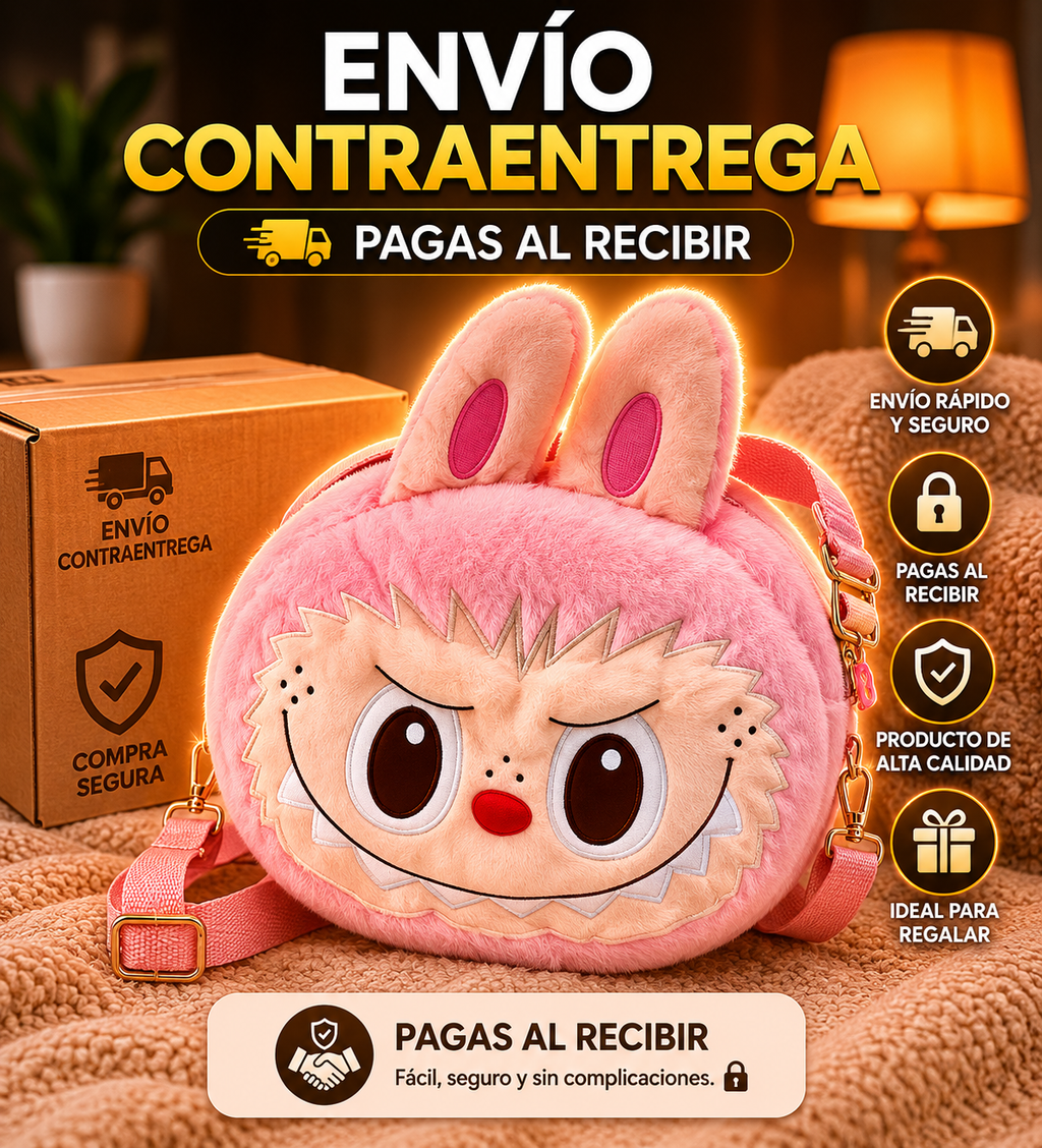🎀🐰 Bolso Labubu de Peluche 💕Maleta Labubu de Peluche