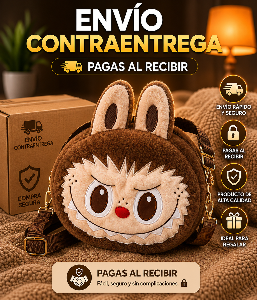 🎀🐰 Bolso Labubu de Peluche 💕Maleta Labubu de Peluche