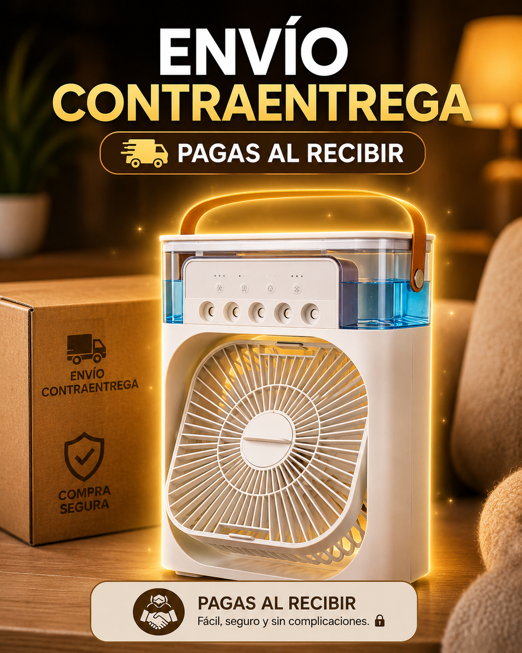 ❄️💨 Ventilador Aire Acondicionado Portátil Vaporizador | 🚚 Contra Entrega